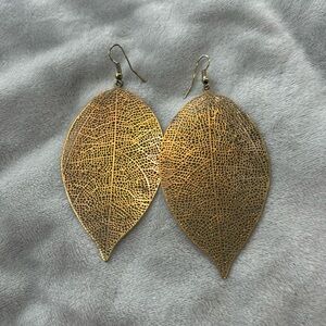 Gold leaf earrings (very lightweight) from Aldo
